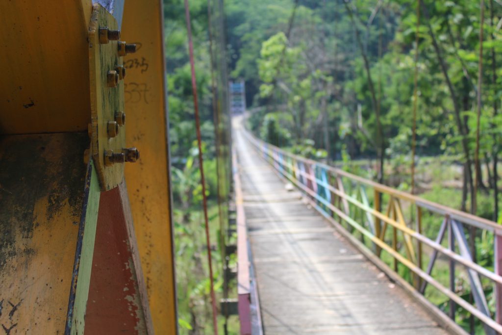 jembatan gantung danawarih - sangkanjaya
